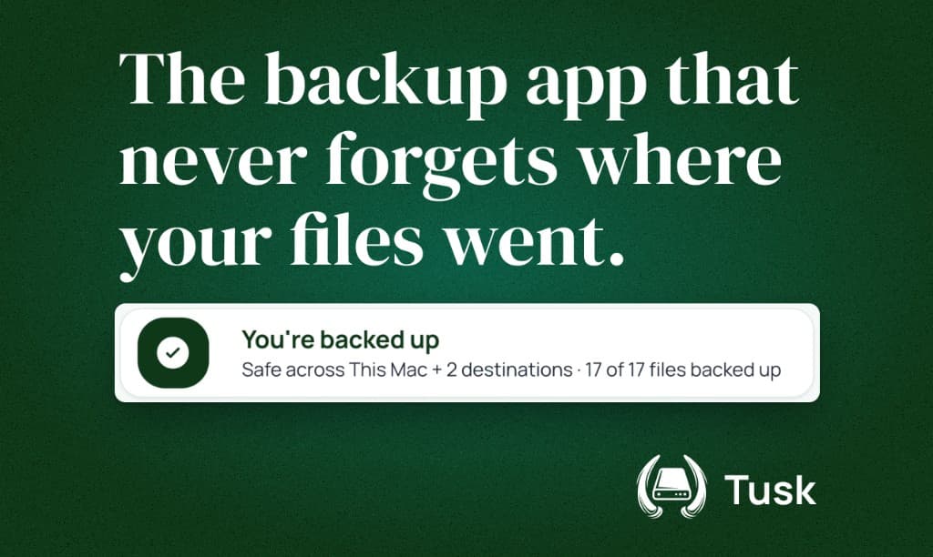 The backup app that never forgets where your files went